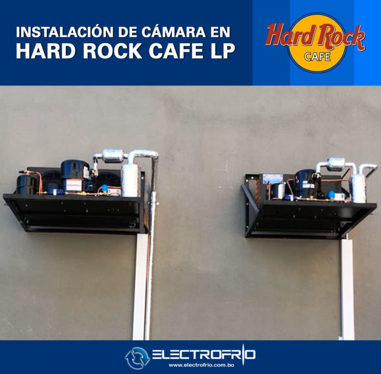 Electrofrío - Instalación de cámara frigorífica en Hard Rock Café La Paz 1