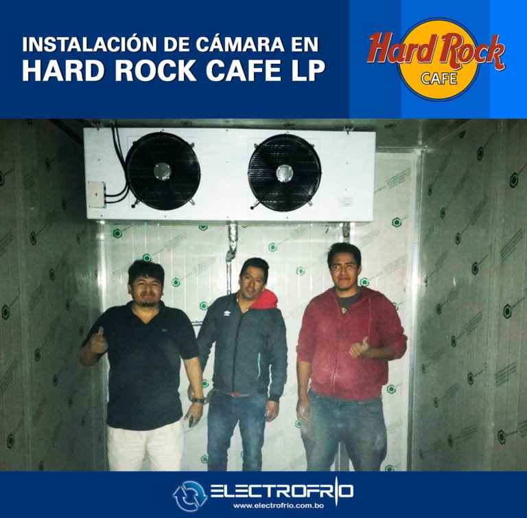 Electrofrío - Instalación de cámara frigorífica en Hard Rock Café La Paz 5